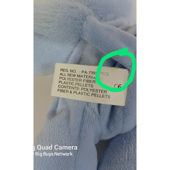 1997 Enesco Precious Moments 8" Tender Tails "Blue Elephant" Soft Plushie Luvey - Picture 9 of 12